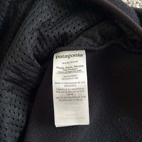Patagonia Synchilla Mens Sz Medium Fleece Vest Black M Zip Up/Pockets - Picture 5 of 8